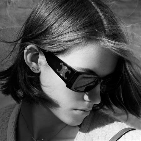 celine triomphe xl 01|TRIOMPHE XL 01 SUNGLASSES IN ACETATE .